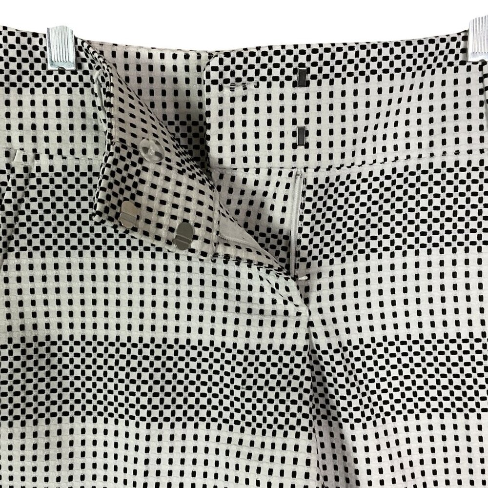 Ann Taylor Factory Shorts, size 4, Poly/Rayon/Spandex, Black/White print - Picture 5 of 10